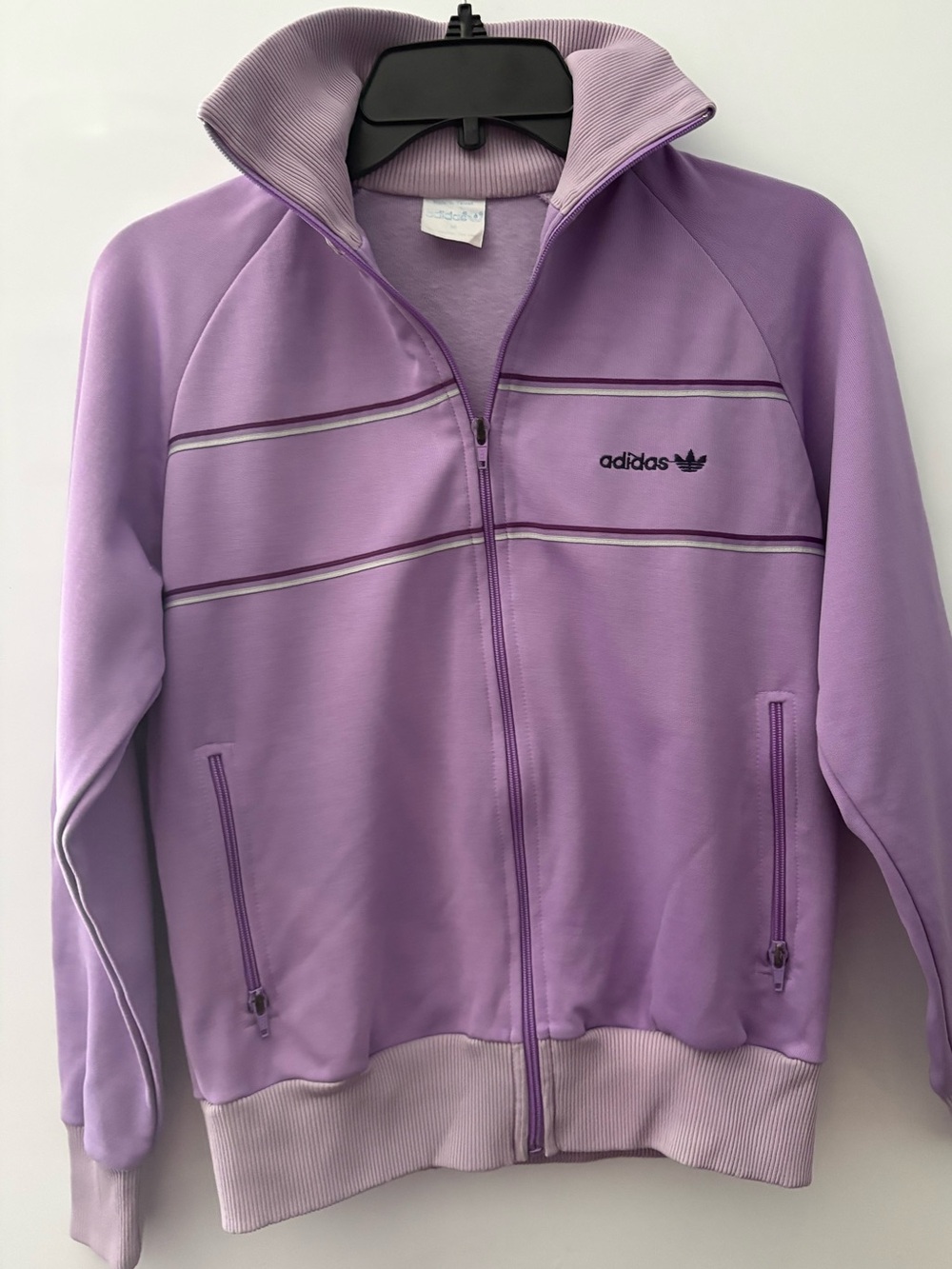 Vintage ADIDAS Lavender Track Jacket size medium
